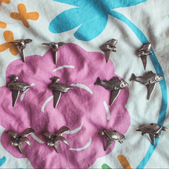 Reed & Barton Kitchen Vintage Silver Animal Birthday Candle Holders